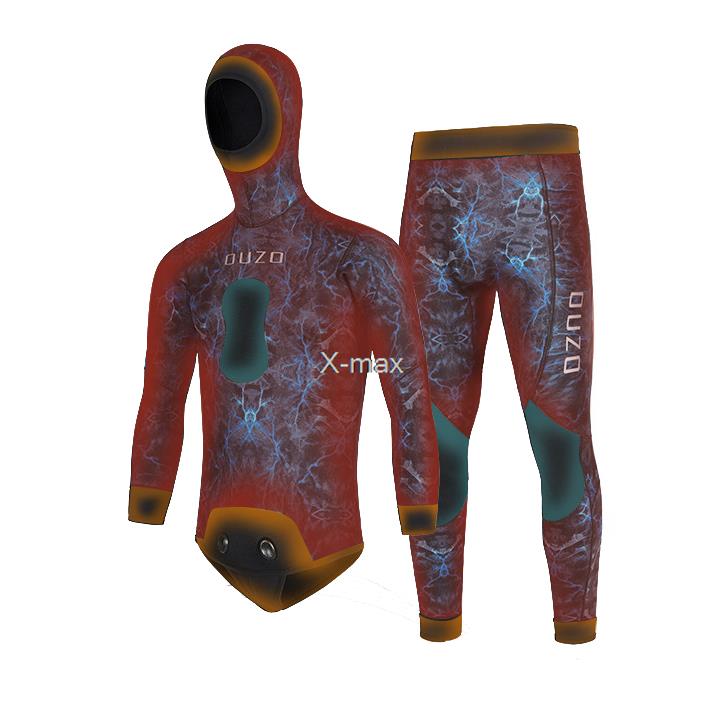 2 조각 네오프렌 잠수복 5mm 위장 긴 소매 분열 후 - Wetsuit 3Mm Neoprene 리뷰 및 가격
