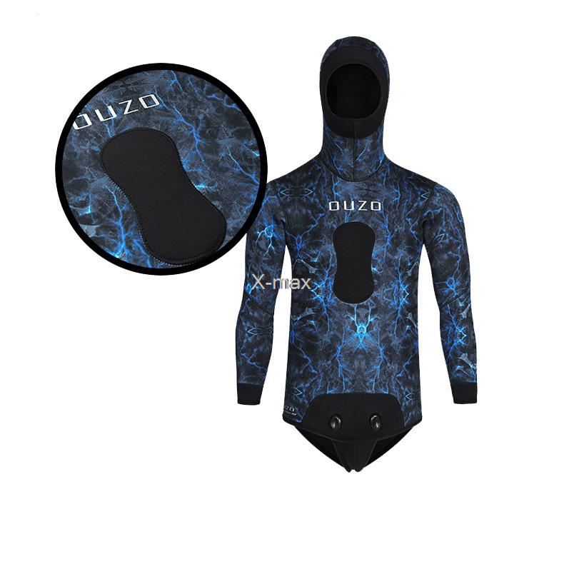 2 조각 네오프렌 잠수복 5mm 위장 긴 소매 분열 후 - Wetsuit 3Mm Neoprene 리뷰 및 가격