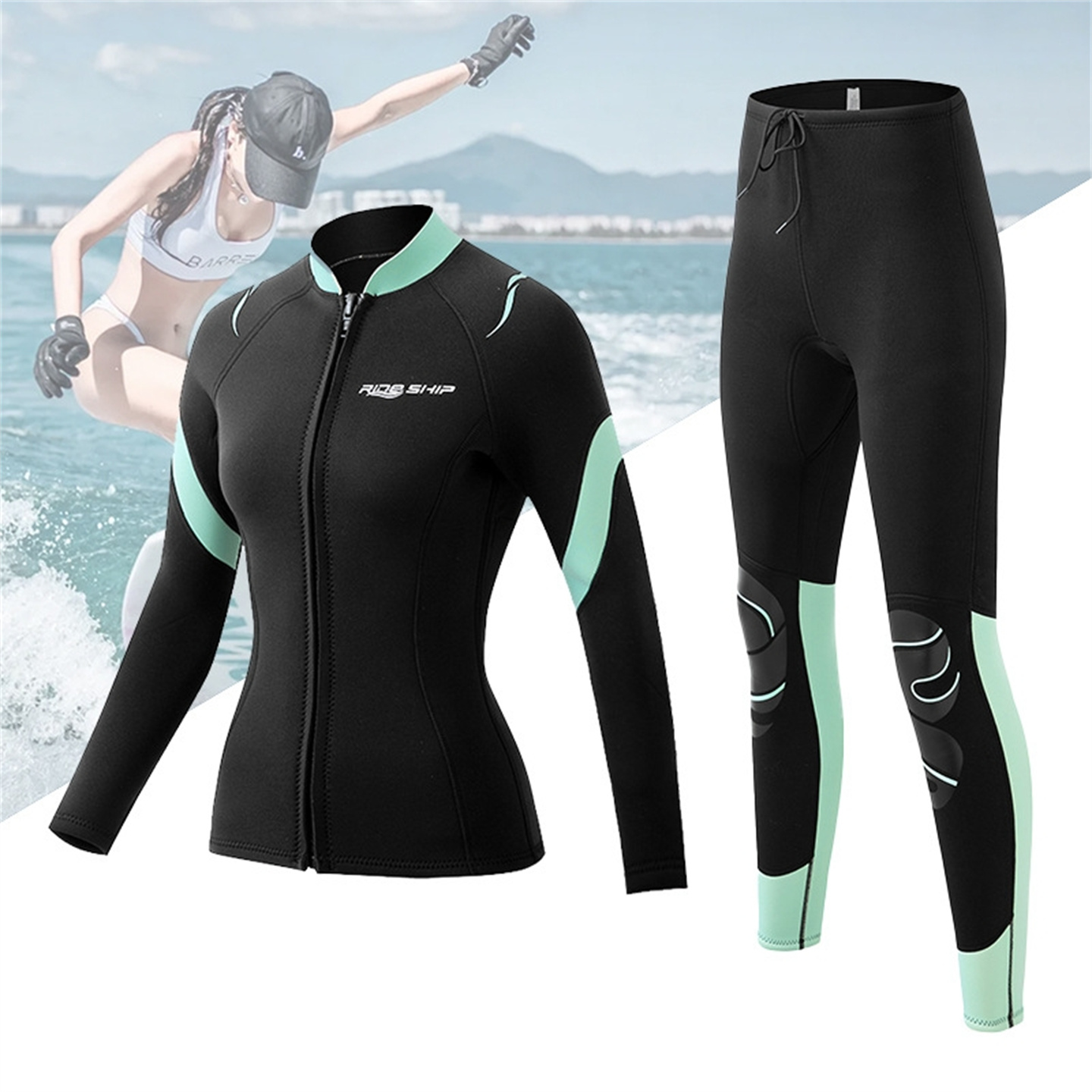 3MM 네오프렌 슬리밍 웻슈트 여성용 다이빙 상의 및  - Wetsuit 3Mm Neoprene 리뷰 및 가격